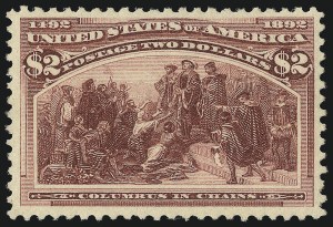 Sale 1040, Lot 1499, 1893 Columbian Issue, $1.00-$5.00, Singles (Scott 241-245)