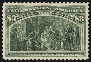 Sale Number 1040, Lot Number 1503, 1893 Columbian Issue, $1.00-$5.00, Singles (Scott 241-245)