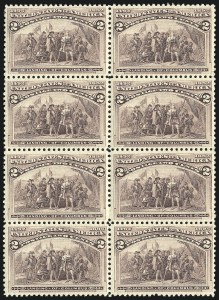 Sale 1040, Lot 1521, 1893 Columbian Issue, Multiples (Scott 230-240)