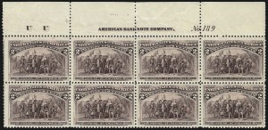 Sale 1040, Lot 1522, 1893 Columbian Issue, Multiples (Scott 230-240)