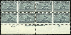 Sale 1040, Lot 1525, 1893 Columbian Issue, Multiples (Scott 230-240)