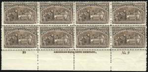 Sale 1040, Lot 1530, 1893 Columbian Issue, Multiples (Scott 230-240)