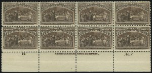 Sale 1040, Lot 1531, 1893 Columbian Issue, Multiples (Scott 230-240)