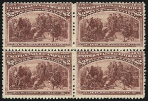 Sale 1040, Lot 1551, 1893 Columbian Issue, Multiples, cont. incl. Panes & Sheets (Scott 230-245)