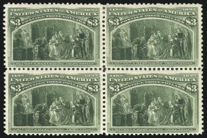Sale 1040, Lot 1552, 1893 Columbian Issue, Multiples, cont. incl. Panes & Sheets (Scott 230-245)