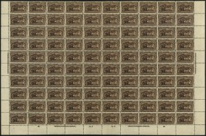 Sale 1040, Lot 1557, 1893 Columbian Issue, Multiples, cont. incl. Panes & Sheets (Scott 230-245)