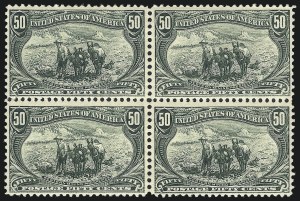 Sale 1040, Lot 1611, 1898 Trans-Mississippi Issue, Multiples (Scott 285-293)