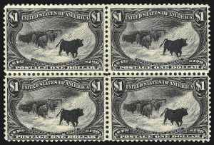 Sale 1040, Lot 1614, 1898 Trans-Mississippi Issue, Multiples (Scott 285-293)
