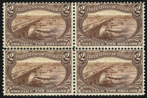 Sale 1040, Lot 1615, 1898 Trans-Mississippi Issue, Multiples (Scott 285-293)
