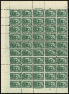Sale 1040, Lot 1616, 1898 Trans-Mississippi Issue, Multiples (Scott 285-293)
