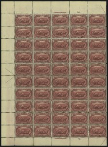 Sale 1040, Lot 1617, 1898 Trans-Mississippi Issue, Multiples (Scott 285-293)