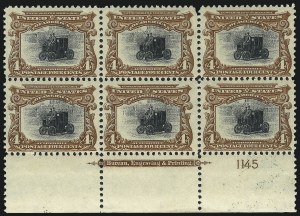 Sale 1040, Lot 1634, 1901 Pan-American Issue incl. Multiples (Scott 294-299)