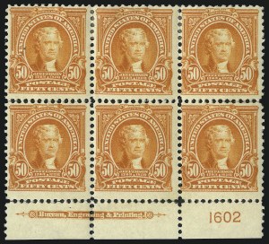Sale 1040, Lot 1659, 1902-08 Issues (Scott 300-320)