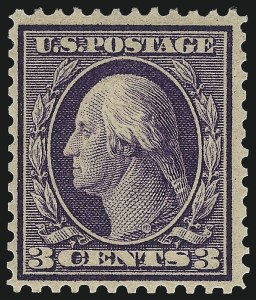 Sale 1040, Lot 1729, 1909 Bluish Paper Issue (Scott 357-366)