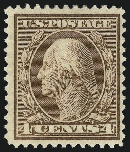 Sale 1040, Lot 1731, 1909 Bluish Paper Issue (Scott 357-366)