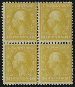 Sale 1040, Lot 1738, 1909 Bluish Paper Issue (Scott 357-366)