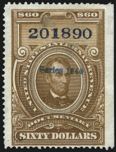 Sale 1040, Lot 2232, Postal Cards thru Revenues, Official Seals (Scott UX, R, OX)