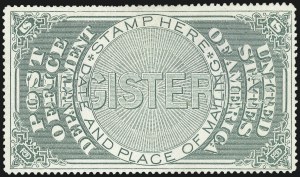 Sale 1040, Lot 2258, Postal Cards thru Revenues, Official Seals (Scott UX, R, OX)