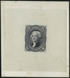 Sale 1044, Lot 21, Essays and Proofs (1861 Issue)