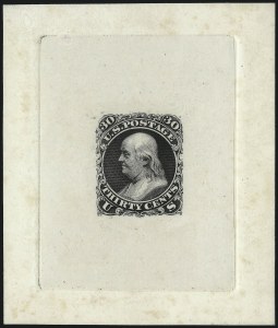 Sale 1044, Lot 26, Essays and Proofs (1861 Issue)