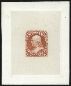 Sale 1044, Lot 28, Essays and Proofs (1861 Issue)