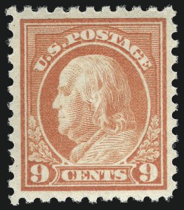 Sale 1044, Lot 288, 1912-22 Washington-Franklins and Later Issues (Scott 415-634A)