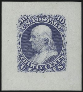 Sale 1044, Lot 30, Essays and Proofs (1861 Issue)