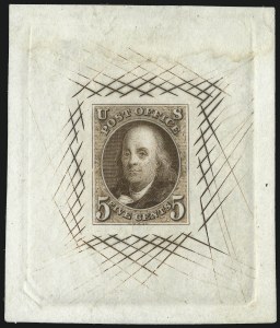 Sale 1044, Lot 5, Essays and Proofs (1847 thru 1857 Issues)