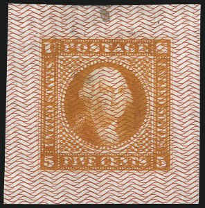 Sale 1048, Lot 112, Essays and Proofs: 1869 Pictorial Issue Safety Paper Essays