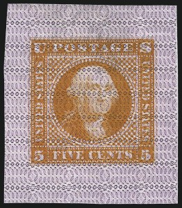 Sale 1048, Lot 114, Essays and Proofs: 1869 Pictorial Issue Safety Paper Essays