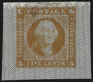 Sale 1048, Lot 124, Essays and Proofs: 1869 Pictorial Issue Safety Paper Essays