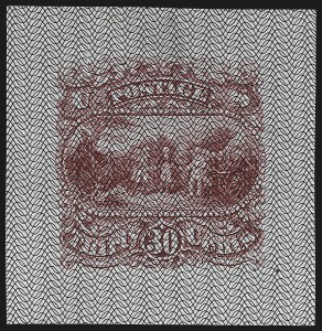 Sale 1048, Lot 128, Essays and Proofs: 1869 Pictorial Issue Safety Paper Essays