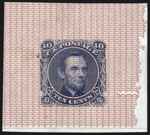 Sale 1048, Lot 136, Essays and Proofs: 1869 Pictorial Issue Safety Paper Essays