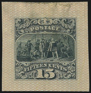 Sale 1048, Lot 138, Essays and Proofs: 1869 Pictorial Issue Safety Paper Essays