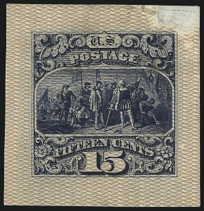 Sale 1048, Lot 139, Essays and Proofs: 1869 Pictorial Issue Safety Paper Essays