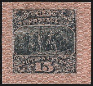 Sale 1048, Lot 144, Essays and Proofs: 1869 Pictorial Issue Safety Paper Essays, Cont.