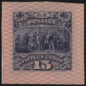 Sale 1048, Lot 145, Essays and Proofs: 1869 Pictorial Issue Safety Paper Essays, Cont.