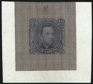 Sale 1048, Lot 147, Essays and Proofs: 1869 Pictorial Issue Safety Paper Essays, Cont.