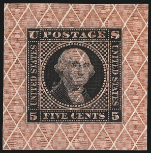 Sale 1048, Lot 150, Essays and Proofs: 1869 Pictorial Issue Safety Paper Essays, Cont.