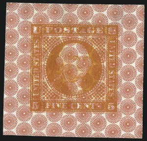 Sale 1048, Lot 157, Essays and Proofs: 1869 Pictorial Issue Safety Paper Essays, Cont.