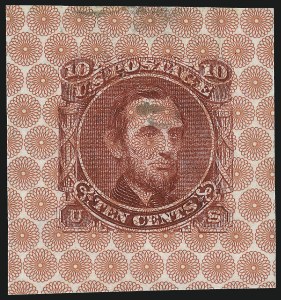 Sale 1048, Lot 159, Essays and Proofs: 1869 Pictorial Issue Safety Paper Essays, Cont.