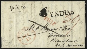 Sale 1048, Lot 192, Stampless Covers