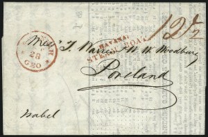 Sale 1048, Lot 194, Stampless Covers