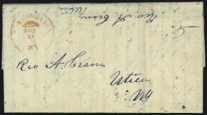 Sale 1048, Lot 201, Stampless Covers