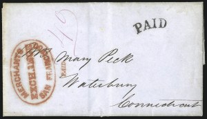 Sale 1048, Lot 204, Stampless Covers