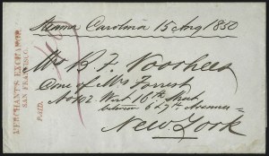 Sale 1048, Lot 205, Stampless Covers