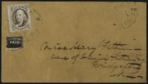 Sale 1048, Lot 213, 5c and 10c 1847 Issue