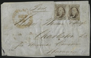 Sale 1048, Lot 215, 5c and 10c 1847 Issue