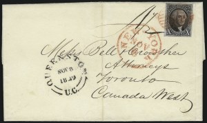 Sale 1048, Lot 220, 5c and 10c 1847 Issue