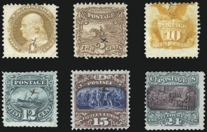 Sale 1048, Lot 277, 1869 Issue incl. Inverts, 1875 Re-Issue